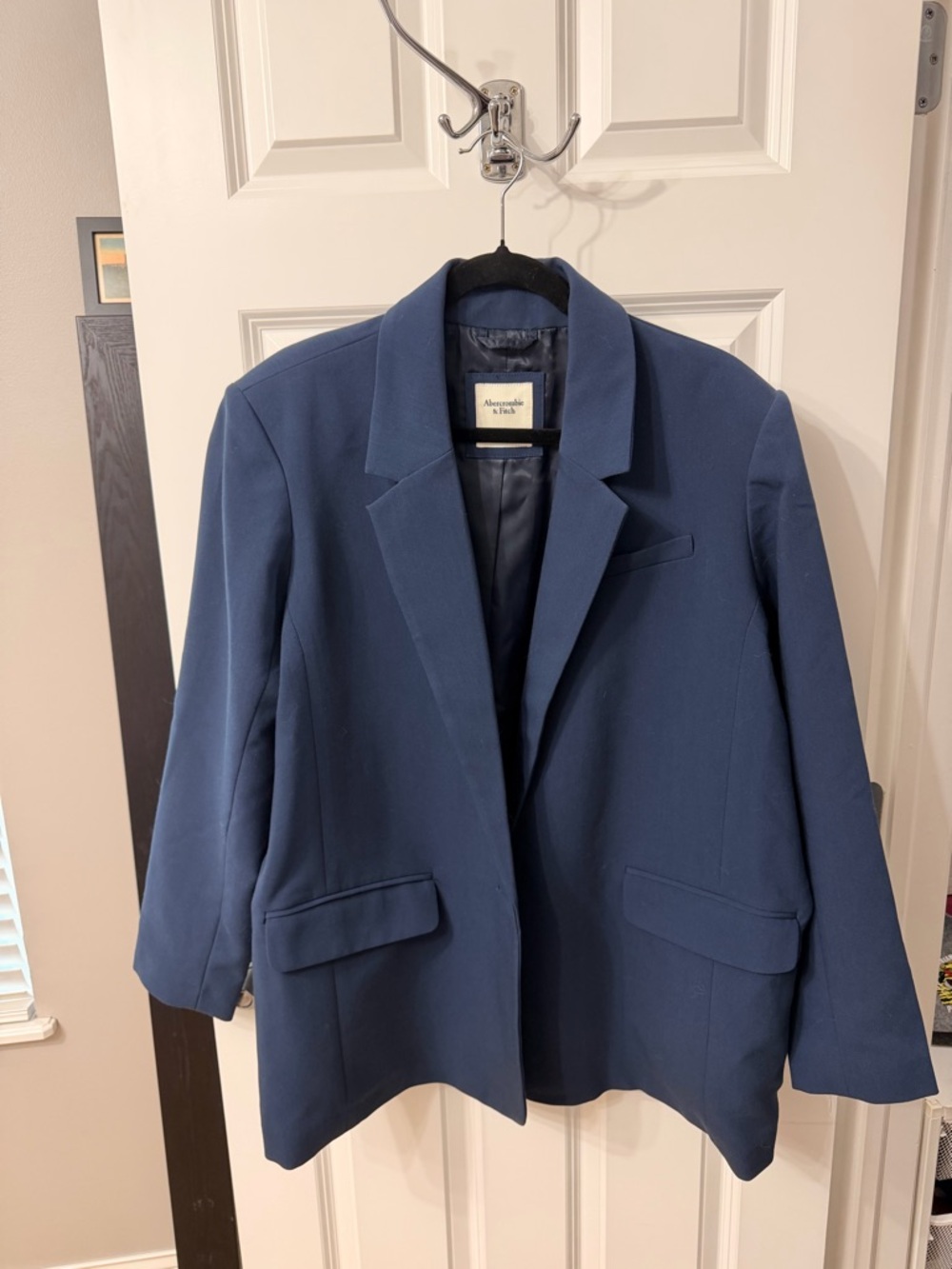 Abercrombie & Fitch Navy Blue Women's Blazer Jacket